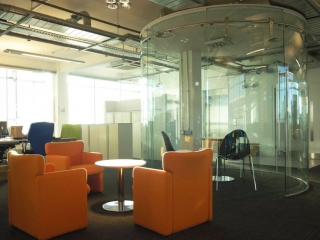 Single Glazed Frameless Glass Wall Partition Gallery 7