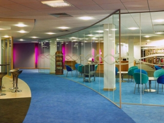 Single Glazed Frameless Glass Wall Partition Gallery 2