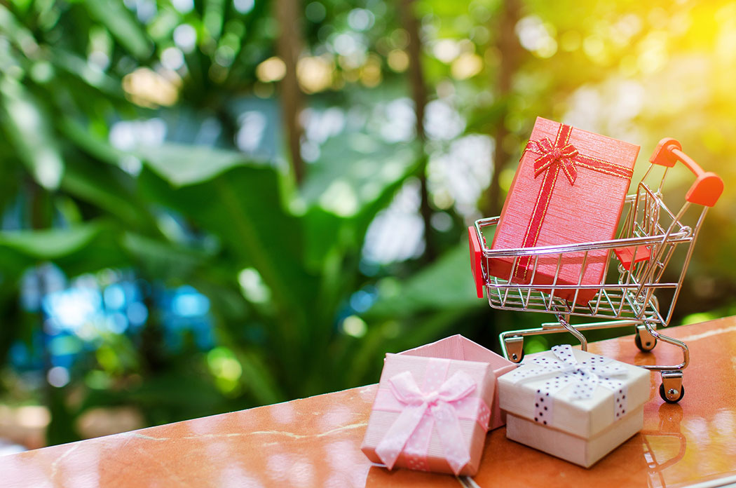 Mini supermarket shopping cart