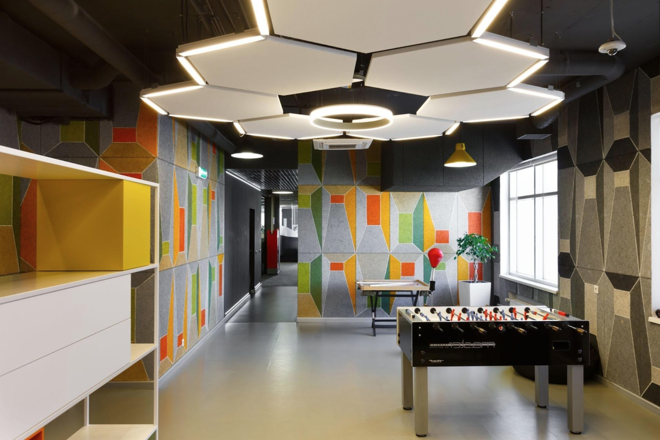 Go geometric with office interior design inspiration