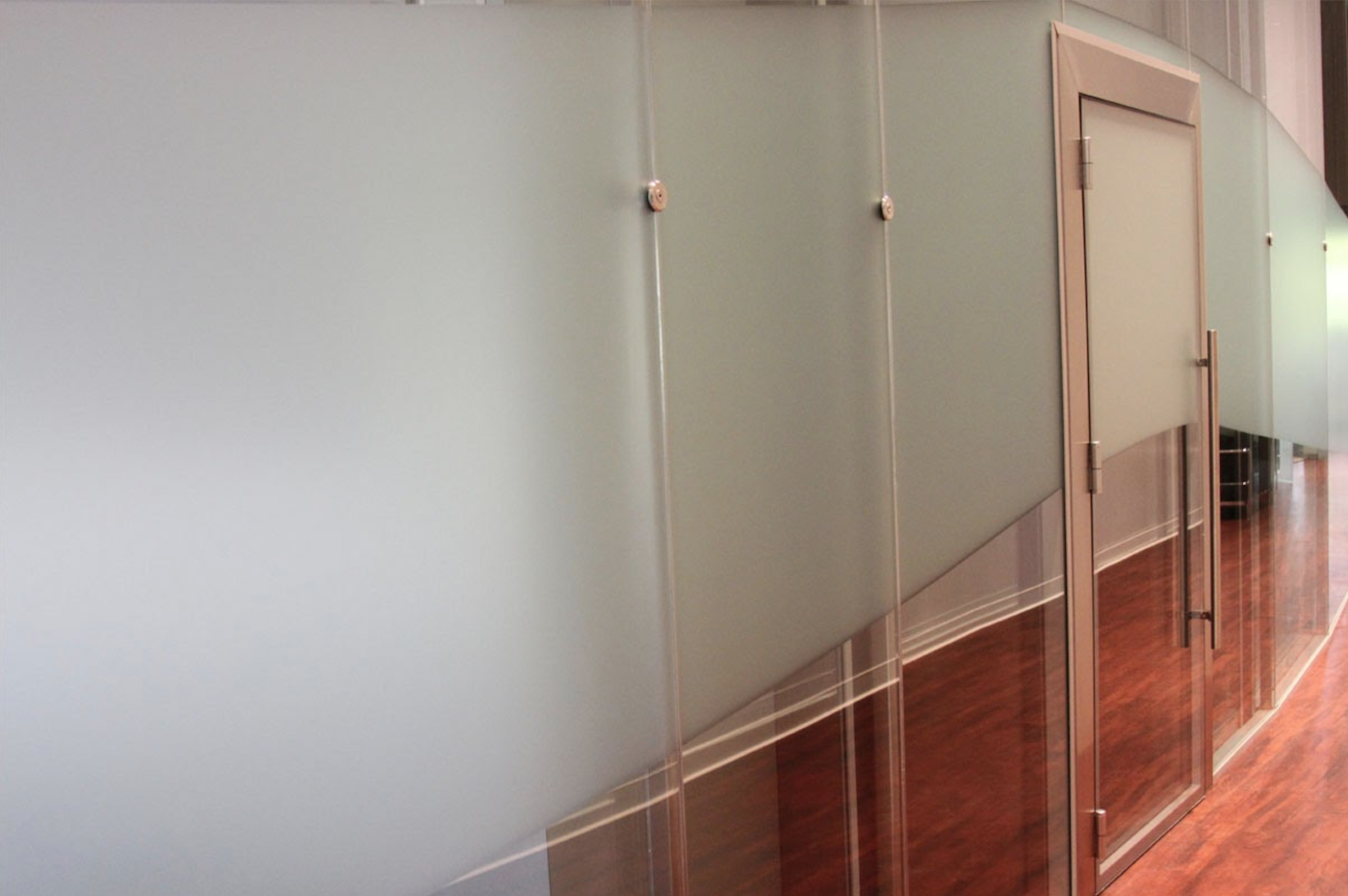 Acoustic double glazed doors can be fitted with hinges or pivots